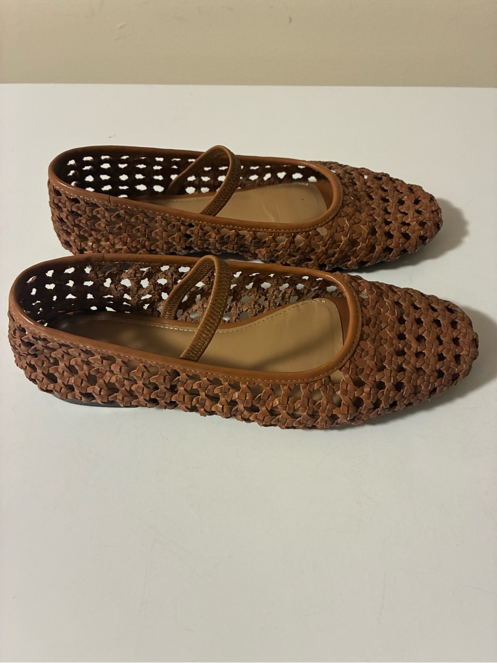 Madewell Woven Mary Jane Flats in Brown - Picture 2 of 5